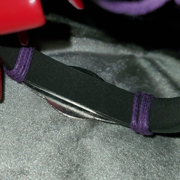 Purple Domestic Violence Awareness Bracelet Black - Picture 4 of 4